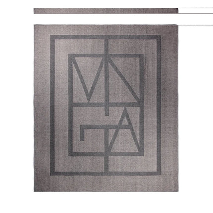 Monogram GRS Blanket From The Prestige Monogram Collection With Double Sided Design And Artisan Craft - hospitality