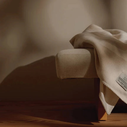 Monogram GRS Blanket From The Prestige Monogram Collection With Double Sided Design And Artisan Craft - hospitality