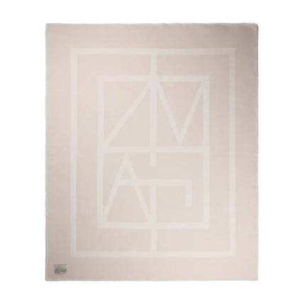 Monogram GRS Blanket From The Prestige Monogram Collection With Double Sided Design And Artisan Craft - hospitality