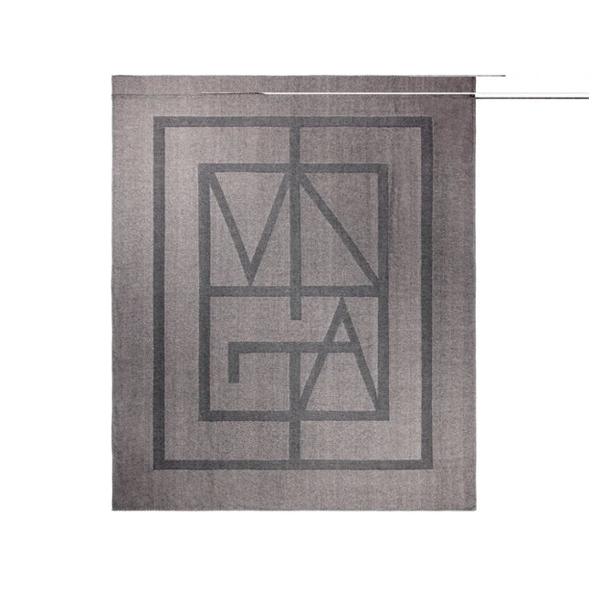 Monogram GRS Blanket From The Prestige Monogram Collection With Double Sided Design And Artisan Craft - hospitality