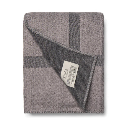 Monogram GRS Blanket From The Prestige Monogram Collection With Double Sided Design And Artisan Craft - hospitality