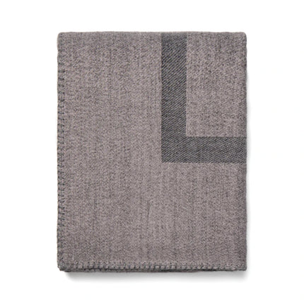 Monogram GRS Blanket From The Prestige Monogram Collection With Double Sided Design And Artisan Craft - hospitality