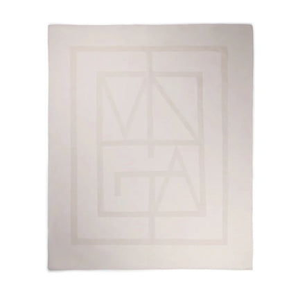 Monogram GRS Blanket From The Prestige Monogram Collection With Double Sided Design And Artisan Craft - hospitality