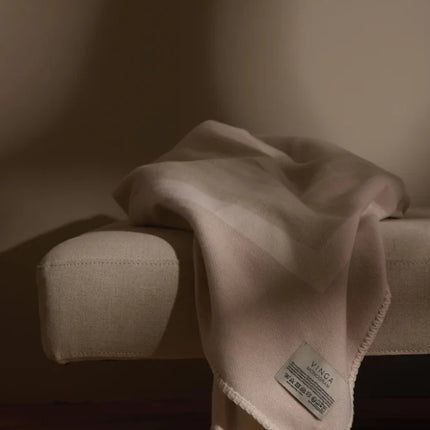 Monogram GRS Blanket From The Prestige Monogram Collection With Double Sided Design And Artisan Craft - hospitality