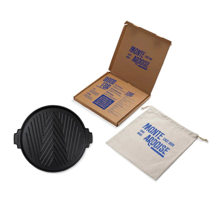 Monte Ardoise Cast Iron Grill Griddle 30cm - hospitality