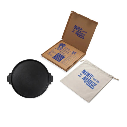 Monte Ardoise Enamelled Cast Iron Grilling Plate 30cm - hospitality