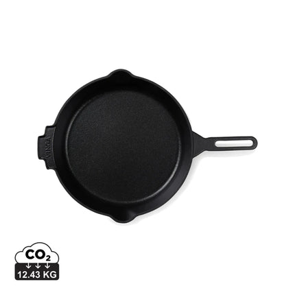 Monte Ardoise Enamelled Cast Iron Skillet 27cm - hospitality