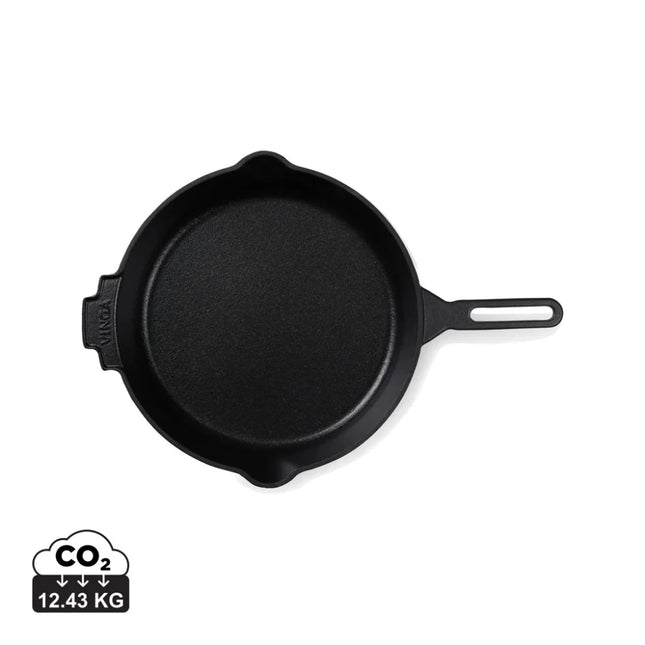 Monte Ardoise Enamelled Cast Iron Skillet 27cm - hospitality