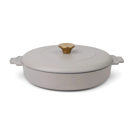 Monte Heritage Cast Iron Braiser 2.5 L Enamelled Brass Knob - hospitality