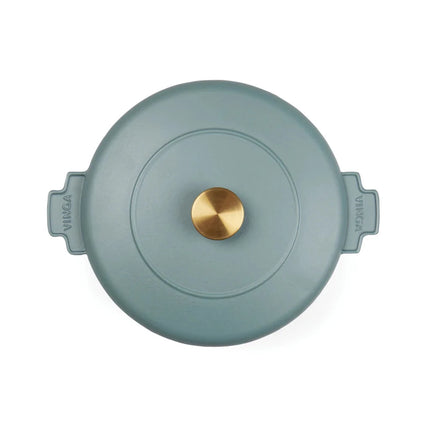 Monte Heritage Cast Iron Braiser 2.5 L Enamelled Brass Knob - hospitality
