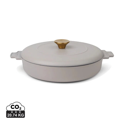 Monte Heritage Cast Iron Braiser 2.5 L Enamelled Brass Knob - hospitality