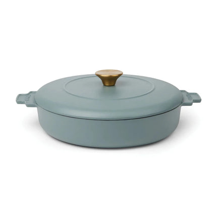 Monte Heritage Cast Iron Braiser 2.5 L Enamelled Brass Knob - hospitality