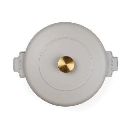 Monte Heritage Cast Iron Braiser 2.5 L Enamelled Brass Knob - hospitality