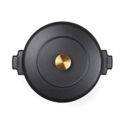Monte Heritage Cast Iron Braiser 2.5 L Enamelled Brass Knob - hospitality