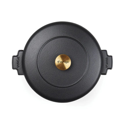 Monte Heritage Cast Iron Braiser 2.5 L Enamelled Brass Knob - hospitality
