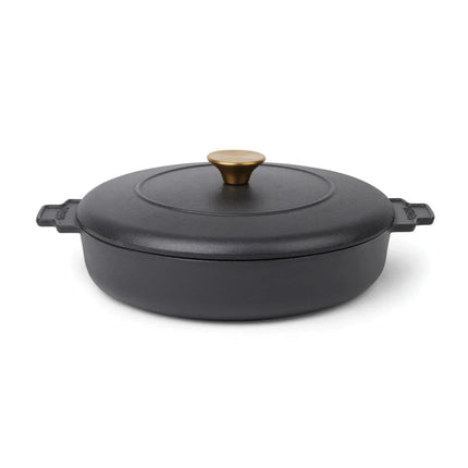 Monte Heritage Cast Iron Braiser 2.5 L Enamelled Brass Knob - hospitality