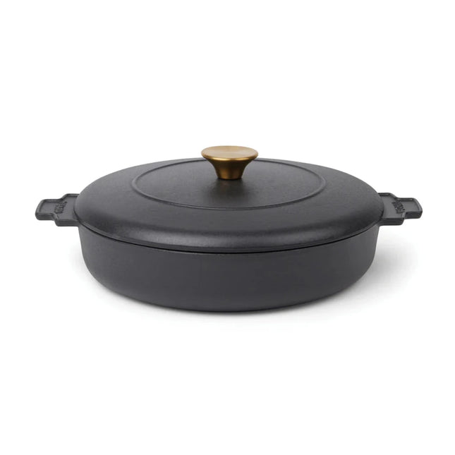 Monte Heritage Cast Iron Braiser 2.5 L Enamelled Brass Knob - hospitality