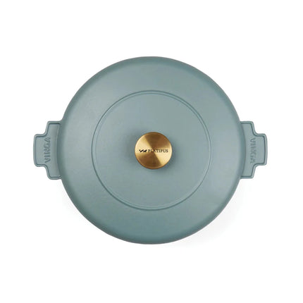 Monte Heritage Cast Iron Braiser 2.5 L Enamelled Brass Knob - hospitality