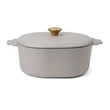 Monte Heritage Cast Iron Cocotte 4L With Enamel Coating And Brass Knob Crafted In France - hospitality