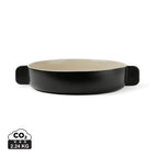 Stoneware / black / 32.7 x 25.5 x 6 x ø 24.5 cm