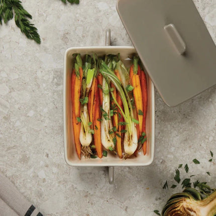 Monte Neu Stoneware Gratin Dish With Lid - hospitality