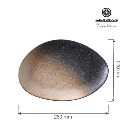 Moon organic shape plate, 260mm - hospitality
