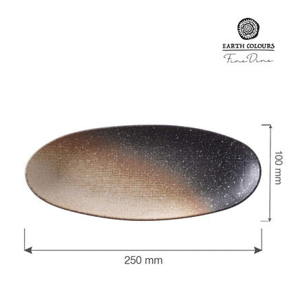 Moon oval plate for serving, 250mm - hospitality