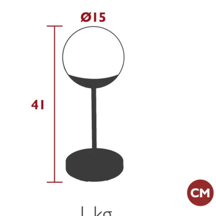 MOOON! Lamp MAX H.41 Wireless Table Lamp - hospitality