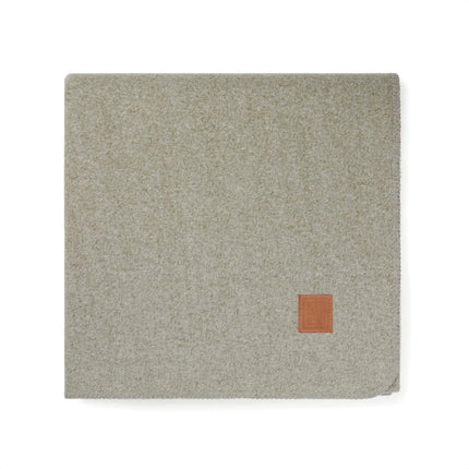 Moulto GRS RPET Blanket From The Atelier Collection In Two Tone With Luxuriously Soft Langetting Stitch And PU Badge - hospitality