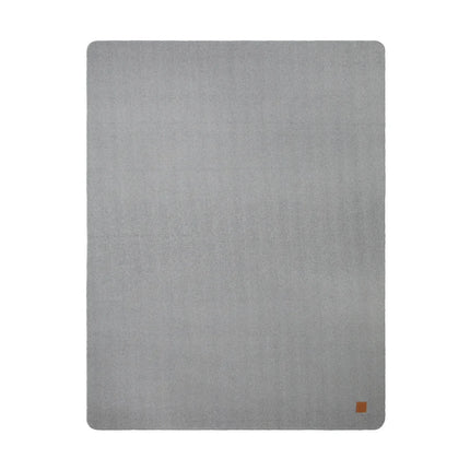 Moulto GRS RPET Blanket From The Atelier Collection In Two Tone With Luxuriously Soft Langetting Stitch And PU Badge - hospitality