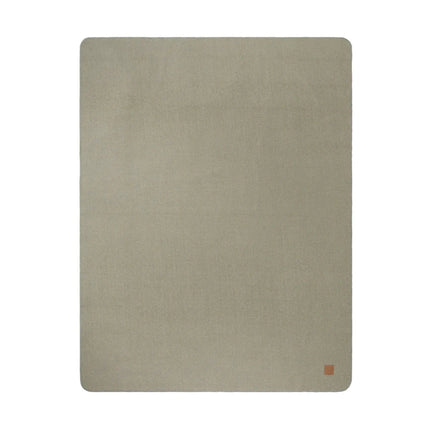 Moulto GRS RPET Blanket From The Atelier Collection In Two Tone With Luxuriously Soft Langetting Stitch And PU Badge - hospitality