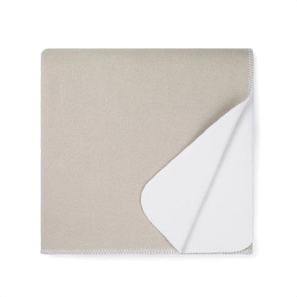 Moulto GRS RPET Blanket From The Atelier Collection In Two Tone With Luxuriously Soft Langetting Stitch And PU Badge - hospitality
