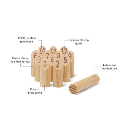 Muge Number Mini Game FSC Pine Wood From Muge Collection - hospitality