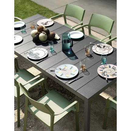 Nadi 8-Seater Outdoor Dining Set with Timeless Italian Design - hospitality
