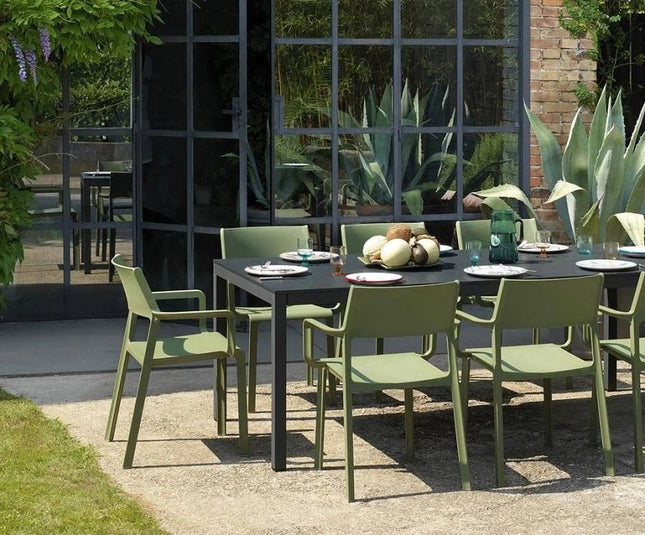 Nadi 8-Seater Outdoor Dining Set with Timeless Italian Design - hospitality