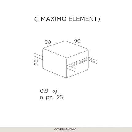 Nardi Cover Maximo Outdoor Furniture Cover S - hospitality