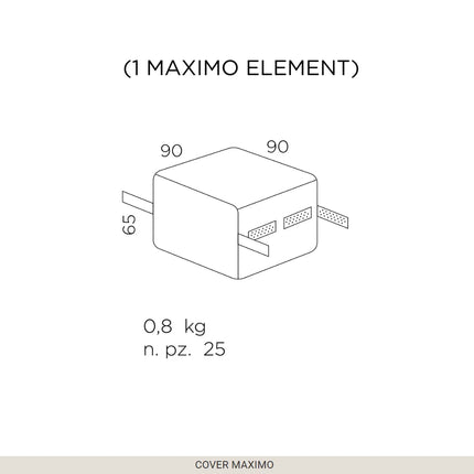  featuring a custom wood design for Maximo sofa protection.