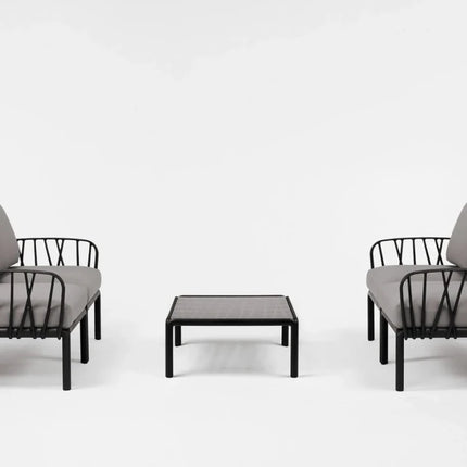 Nardi Komodo Tavolino Vetro Glass Outdoor Table - hospitality