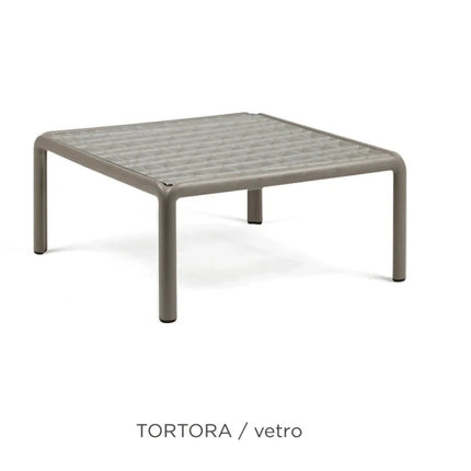 Nardi Komodo Tavolino Vetro Glass Outdoor Table - hospitality