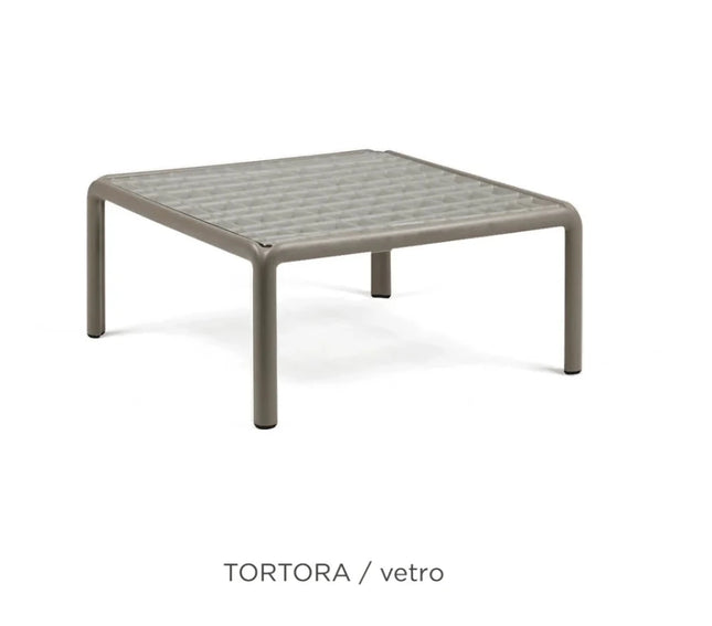 Nardi Komodo Tavolino Vetro Glass Outdoor Table - hospitality