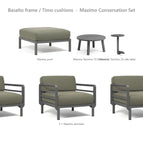 Basalto frame / Timo cushions