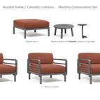 Basalto frame / Cannella cushions