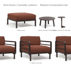 Terra frame / Cannella cushions