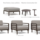 Terra frame / Lava cushions