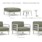 Gesso frame / Timo cushions