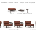 Terra frame / Cannella cushions