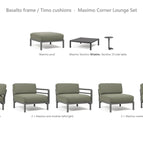 Basalto frame / Timo cushions