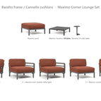 Basalto frame / Cannella cushions