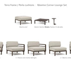 Terra frame / Perla cushions