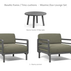 Basalto frame / Timo cushions